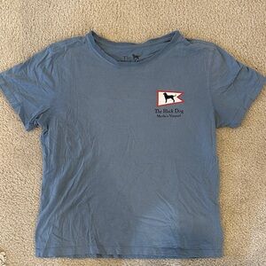 The Black Dog womens Tee in Slate Blue